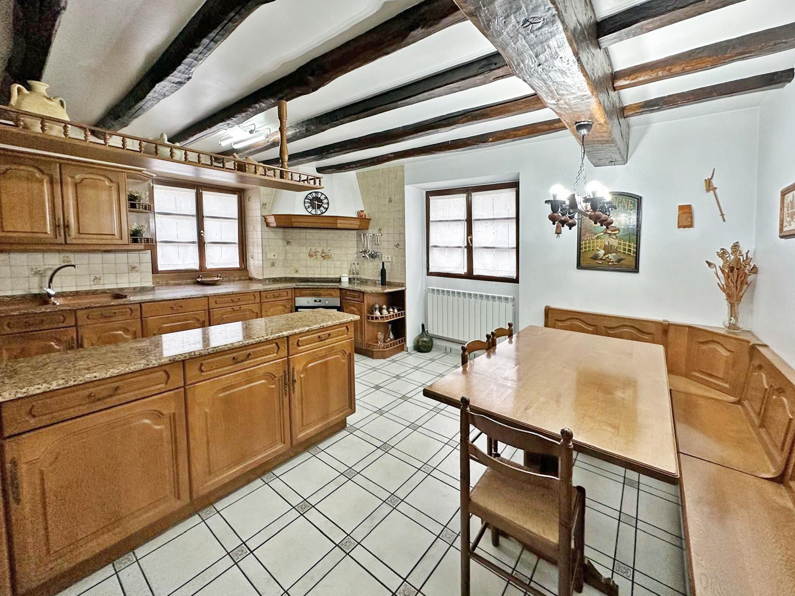 Cocina de caserío totalmente equipada